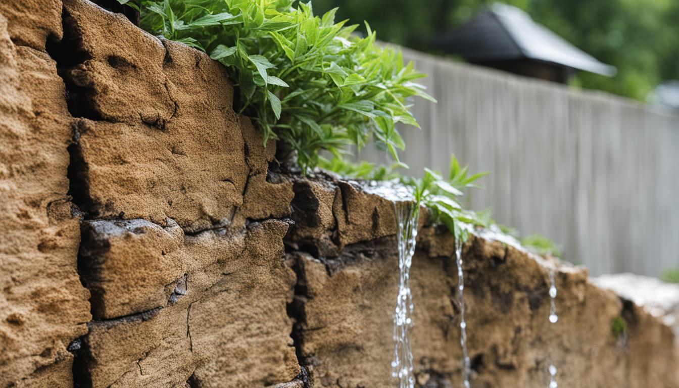 Retaining wall drainage