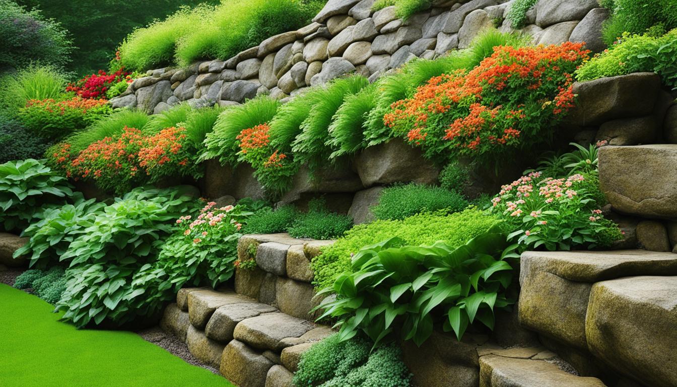 Retaining wall landscaping