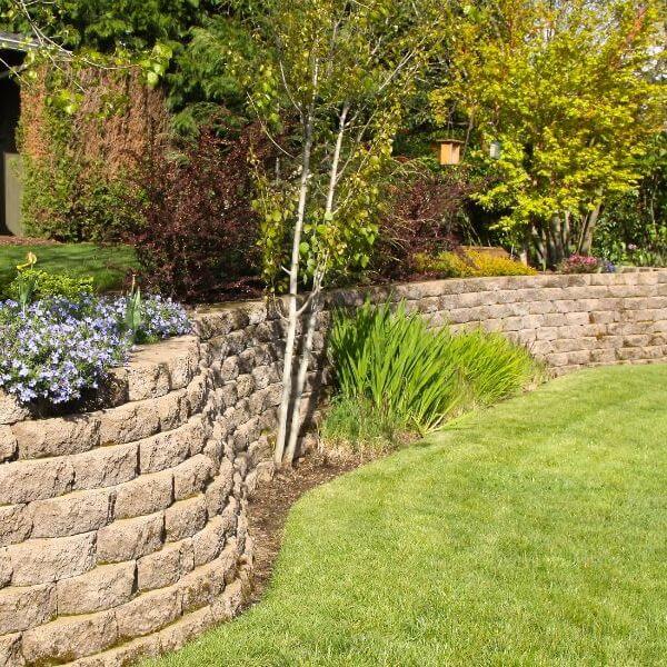 yard retaining wall